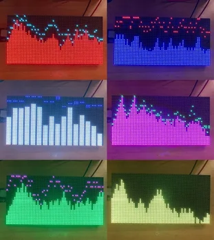 Profesyonel Müzik Spektrum AS3264 RGB Ekran Analizörü MP3 Amplifikatör Ses Seviyesi Göstergesi ritim Analizörü VU METRE