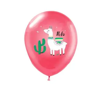 Sıcak Karikatür Çift taraflı Alpaka Lateks Balon Çim Çamur At Hayvan çocuk Doğum Günü Partisi Düğün Dekorasyon Toptan