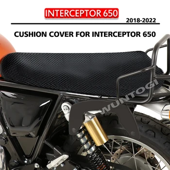 INTERCEPTOR 650 için 2022 Kaymaz 3D Örgü Kumaş klozet kapağı Motosiklet Koruyucu koltuk minderi örtü kumaşı sele koltuk Kapak