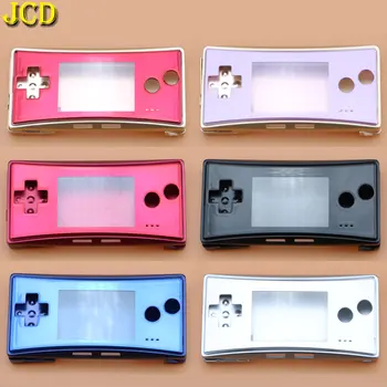 JCD 4 in 1 Metal Konut Shell Kılıf Nintendo GameBoy Micro GBM Ön arka kapak Faceplate Pil Tutucu w / Vida