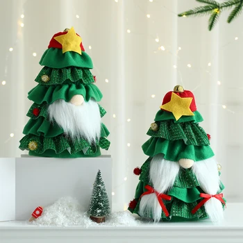 Etek Şekilli Noel Ağacı Sevimli Meçhul Yaşlı Adam Ağacı Etek 2022 Noel Süslemeleri Ev için Noel Süs Yeni Yıl Hediyeleri