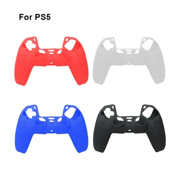 Için PS5 Oyun Denetleyicisi Joystick Playstation 5 İçin Kolu Kauçuk Kapak silikon kılıf Koruyucu Kapak Wrap Kaymaz Kılıf