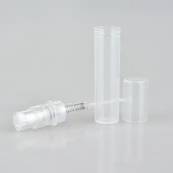 2ml 3ml Plastik Tek Kullanımlık Şeffaf Doldurulabilir Sprey Parfüm Şişesi Atomizer Boş Losyon Örnek Konteyner LX7396