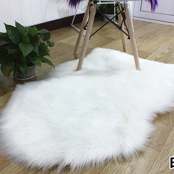 Taklit shearlıng battaniye ev oturma odası Avrupa peluş halı yer matı