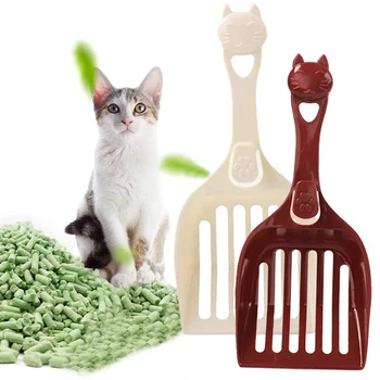 1 Pcs Kedi kumu kepçesi Kedi Kumu Kürek Pet Temizleme Aracı Pet Kedi Köpek Kumu Poop Scooper Elek Set Kedi Kumu Elek için Pet