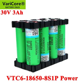 VariCore 30V 18650 VTC6 3000mAh pil 20 amper 29.6 V 8S1P Tornavida Elektrikli el matkabı piller kaynak pil paketi